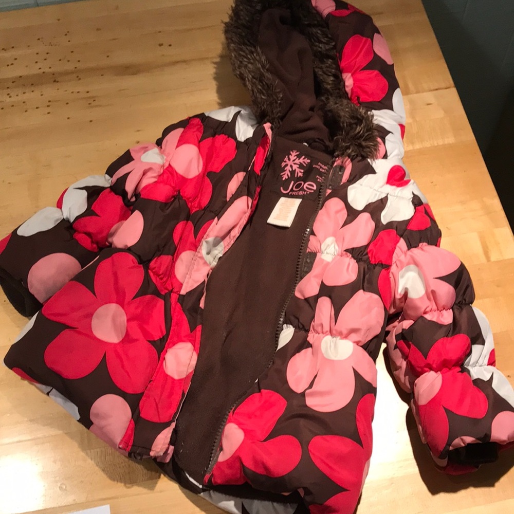 Floral winter coat